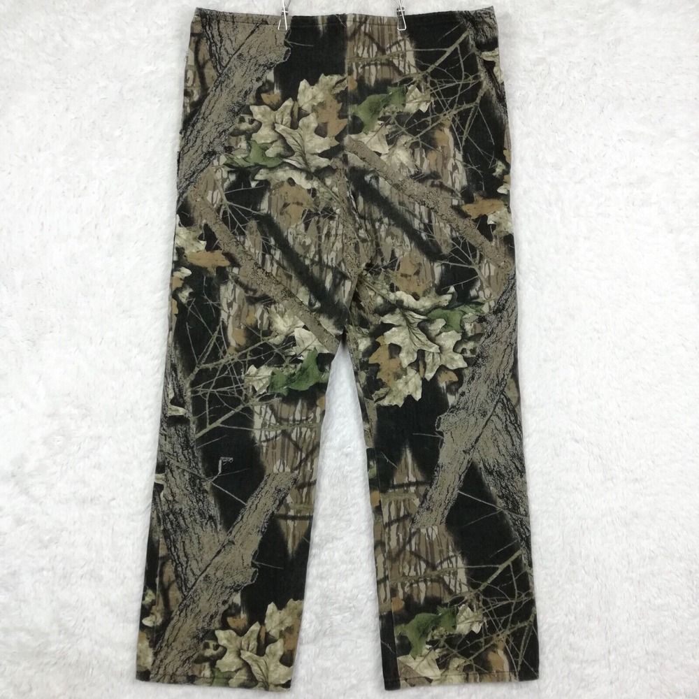 Vtg Field N Forest Mens Pants Hunting Break Up Camo‎ Woods Brown Pull On M